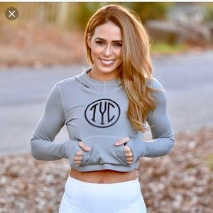 Til you collapse cropped hoodie